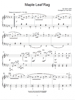 page one of Maple Leaf Rag (Educational Piano)