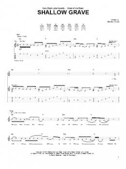 page one of Shallow Grave (Guitar Tab)
