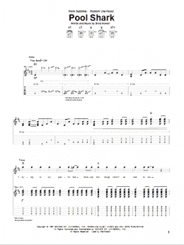page one of Pool Shark (Guitar Tab)