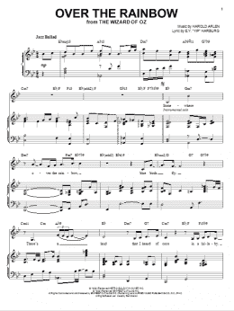 page one of Over The Rainbow (Piano & Vocal)