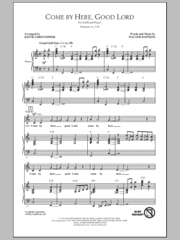 page one of Come By Here, Good Lord (SATB Choir)