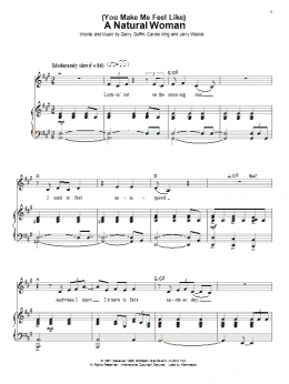 page one of (You Make Me Feel Like) A Natural Woman (Piano & Vocal)