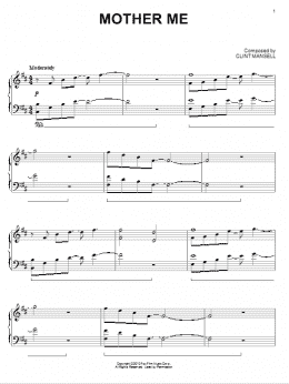 page one of Mother Me (from Black Swan) (Piano Solo)