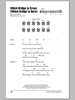 page one of Which Bridge To Cross (Which Bridge To Burn) (Guitar Chords/Lyrics)