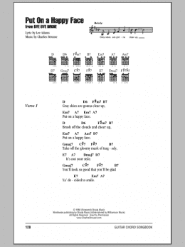 page one of Put On A Happy Face (Guitar Chords/Lyrics)