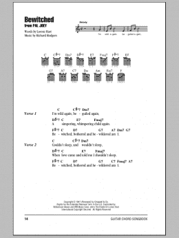 page one of Bewitched (Guitar Chords/Lyrics)