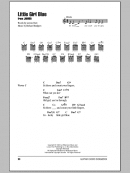 page one of Little Girl Blue (Guitar Chords/Lyrics)