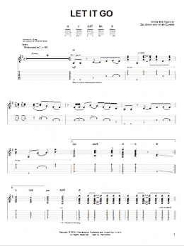 page one of Let It Go (Easy Guitar)