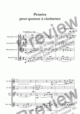 Pensees - Download Sheet Music PDF file