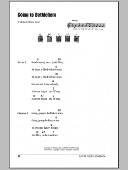 page one of Going To Bethlehem (Guitar Chords/Lyrics)