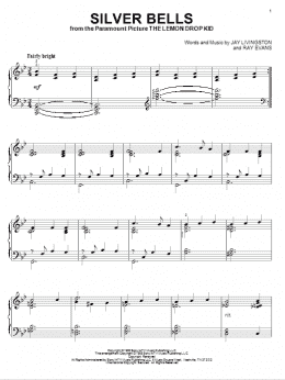 page one of Silver Bells (Piano Solo)