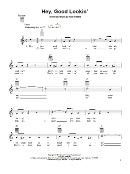 page one of Hey, Good Lookin' (Ukulele)