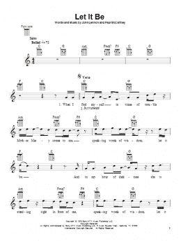 page one of Let It Be (Ukulele)