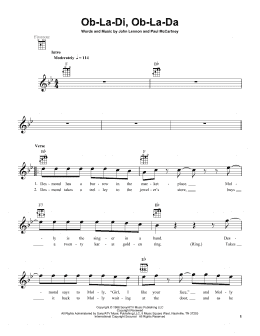 page one of Ob-La-Di, Ob-La-Da (Ukulele)