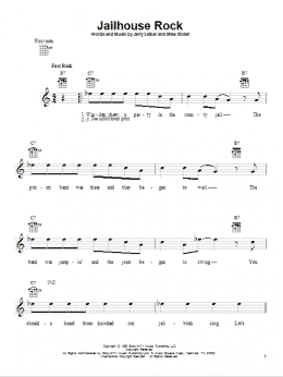 page one of Jailhouse Rock (Ukulele)