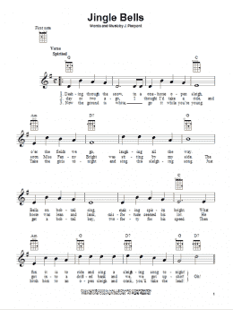 page one of Jingle Bells (Ukulele)