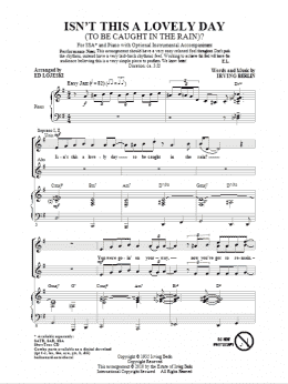 page one of Isn't This A Lovely Day (To Be Caught In The Rain?) (SSA Choir)