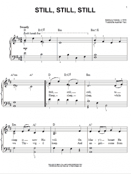 page one of Still, Still, Still (Easy Piano)