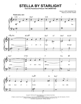 page one of Stella By Starlight (Very Easy Piano)