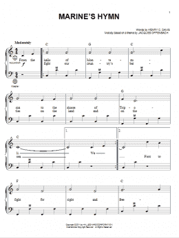 Marine's Hymn (Accordion) - Print Sheet Music Now