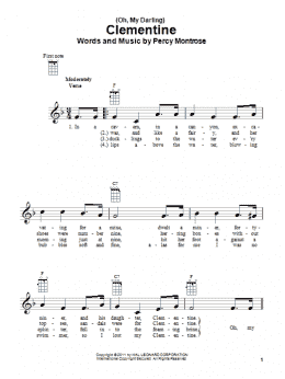 oh my darling clementine guitar chords