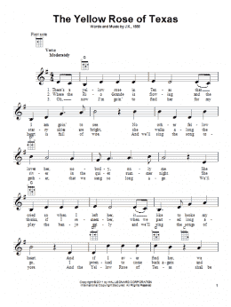 page one of The Yellow Rose Of Texas (Ukulele)