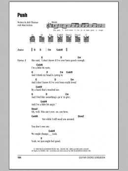 page one of Push (Guitar Chords/Lyrics)