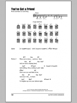 page one of You've Got A Friend (Guitar Chords/Lyrics)