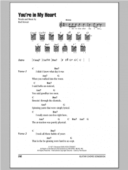 page one of You're In My Heart (Guitar Chords/Lyrics)