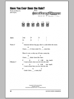 page one of Have You Ever Seen The Rain? (Guitar Chords/Lyrics)