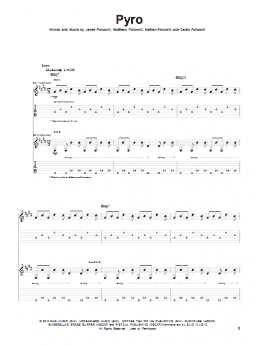 page one of Pyro (Guitar Tab)