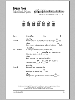 page one of Break Free (Guitar Chords/Lyrics)