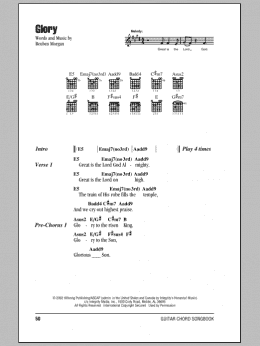 page one of Glory (Guitar Chords/Lyrics)