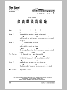 page one of The Stand (Guitar Chords/Lyrics)