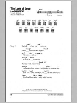 page one of The Look Of Love (Guitar Chords/Lyrics)