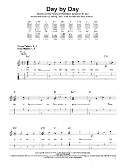 page one of Day By Day (Easy Guitar Tab)