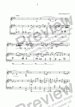 page one of Sonata for Cor Anglais - I