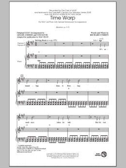 page one of Time Warp (SSA Choir)