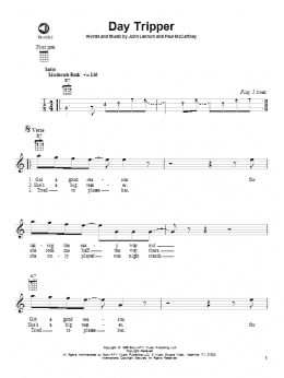 page one of Day Tripper (Ukulele)