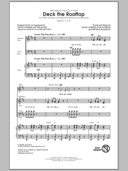 page one of Deck The Rooftop (SATB Choir)