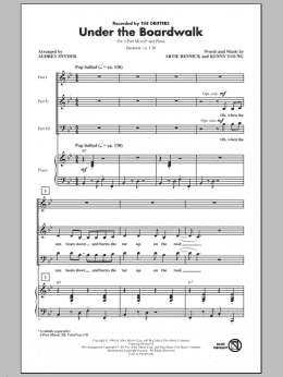 page one of Under The Boardwalk (3-Part Mixed Choir)