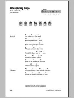 page one of Whispering Hope (Guitar Chords/Lyrics)