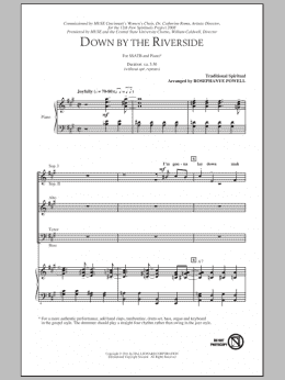 page one of Down By The Riverside (SATB Choir)