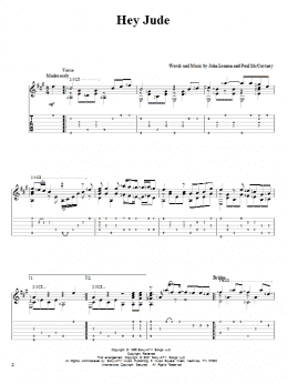 page one of Hey Jude (Solo Guitar)