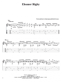 page one of Eleanor Rigby (Solo Guitar)