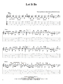 page one of Let It Be (Solo Guitar)