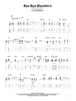 page one of Bye Bye Blackbird (Solo Guitar)