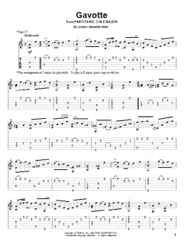 page one of Gavotte (Solo Guitar)