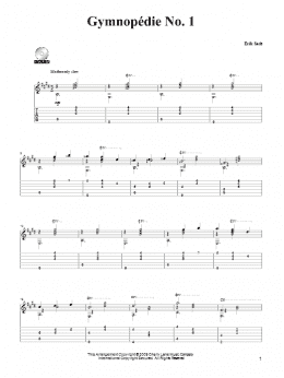 page one of Gymnopedie No. 1 (Solo Guitar)