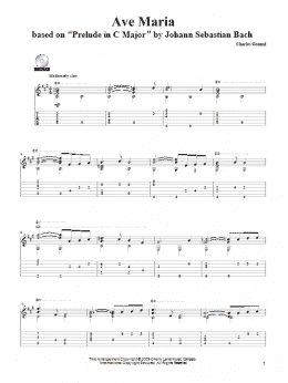 page one of Ave Maria (Solo Guitar)